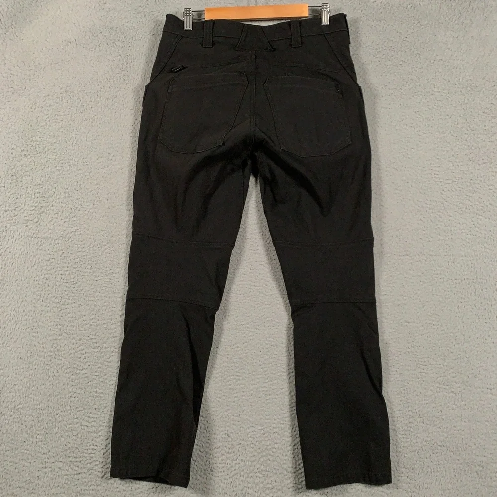 1620 Foundation Utility Pants Mens 34 Black Cordura Workwear Made In USA Stretch